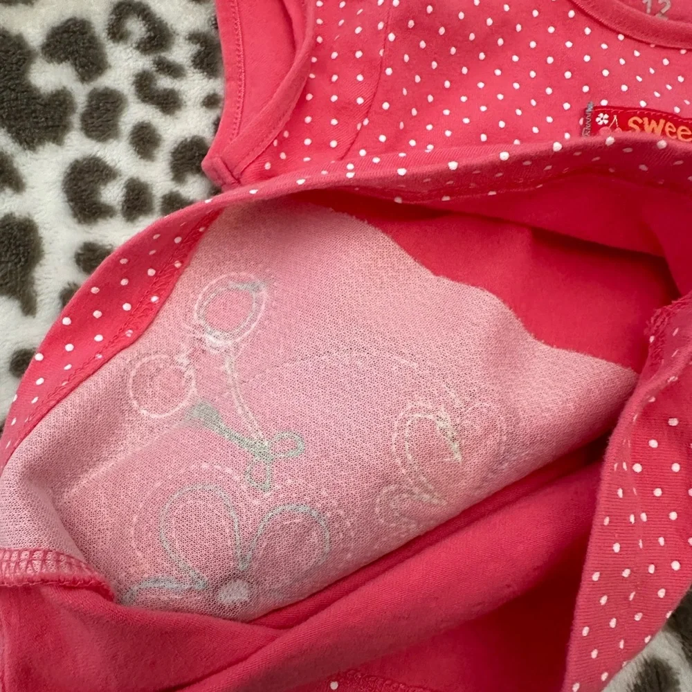 Carter’s Polka Dot Graphic Tee in Pink Size 12 months